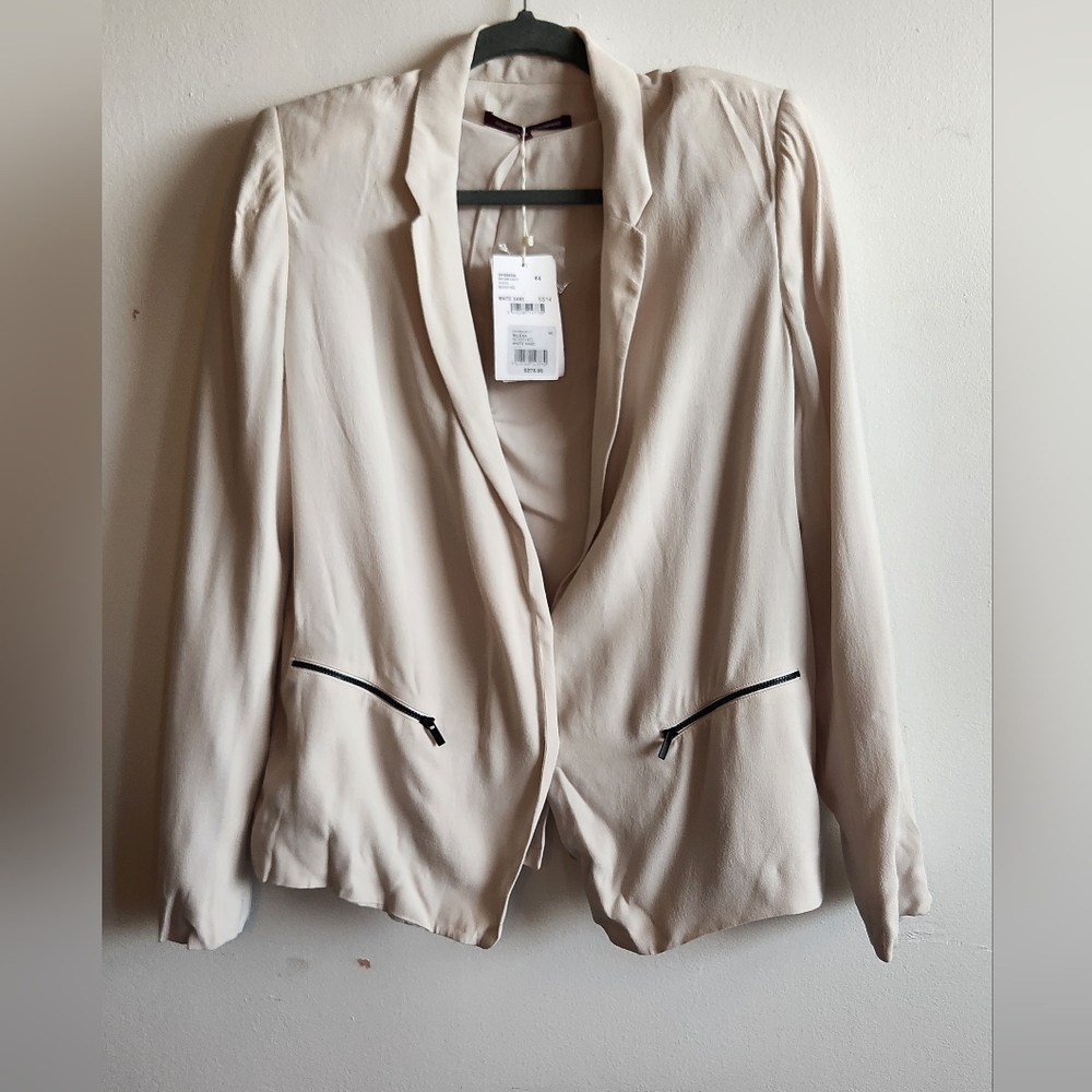 Comptoir des Cotonniers – Rilexa Blazer – White Sand – Size 44 – NWT - Picture 1 of 4